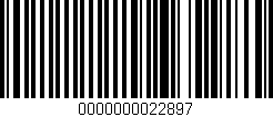 Código de barras (EAN, GTIN, SKU, ISBN): '0000000022897'
