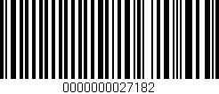 Código de barras (EAN, GTIN, SKU, ISBN): '0000000027182'
