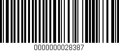 Código de barras (EAN, GTIN, SKU, ISBN): '0000000028387'