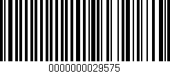 Código de barras (EAN, GTIN, SKU, ISBN): '0000000029575'