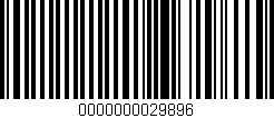 Código de barras (EAN, GTIN, SKU, ISBN): '0000000029896'