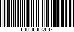 Código de barras (EAN, GTIN, SKU, ISBN): '0000000032087'