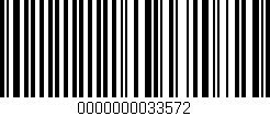 Código de barras (EAN, GTIN, SKU, ISBN): '0000000033572'