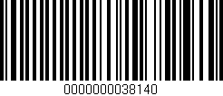 Código de barras (EAN, GTIN, SKU, ISBN): '0000000038140'