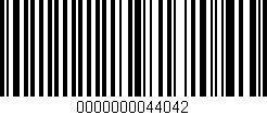 Código de barras (EAN, GTIN, SKU, ISBN): '0000000044042'