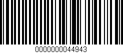 Código de barras (EAN, GTIN, SKU, ISBN): '0000000044943'