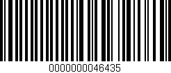 Código de barras (EAN, GTIN, SKU, ISBN): '0000000046435'