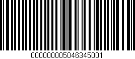 Código de barras (EAN, GTIN, SKU, ISBN): '000000005046345001'
