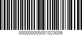 Código de barras (EAN, GTIN, SKU, ISBN): '000000005051023006'