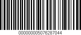 Código de barras (EAN, GTIN, SKU, ISBN): '000000005076287044'