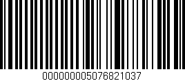 Código de barras (EAN, GTIN, SKU, ISBN): '000000005076821037'