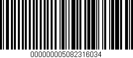 Código de barras (EAN, GTIN, SKU, ISBN): '000000005082316034'