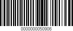 Código de barras (EAN, GTIN, SKU, ISBN): '0000000050906'
