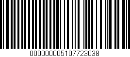 Código de barras (EAN, GTIN, SKU, ISBN): '000000005107723038'