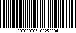 Código de barras (EAN, GTIN, SKU, ISBN): '000000005108252034'