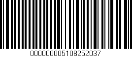Código de barras (EAN, GTIN, SKU, ISBN): '000000005108252037'