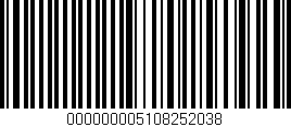 Código de barras (EAN, GTIN, SKU, ISBN): '000000005108252038'