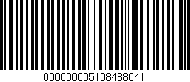 Código de barras (EAN, GTIN, SKU, ISBN): '000000005108488041'