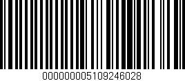 Código de barras (EAN, GTIN, SKU, ISBN): '000000005109246028'