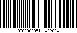 Código de barras (EAN, GTIN, SKU, ISBN): '000000005111432034'