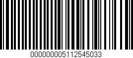 Código de barras (EAN, GTIN, SKU, ISBN): '000000005112545033'