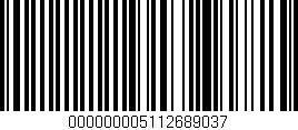 Código de barras (EAN, GTIN, SKU, ISBN): '000000005112689037'