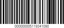 Código de barras (EAN, GTIN, SKU, ISBN): '000000005119341090'