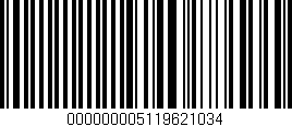 Código de barras (EAN, GTIN, SKU, ISBN): '000000005119621034'