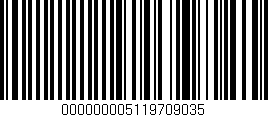 Código de barras (EAN, GTIN, SKU, ISBN): '000000005119709035'