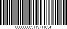 Código de barras (EAN, GTIN, SKU, ISBN): '000000005119711034'