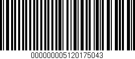Código de barras (EAN, GTIN, SKU, ISBN): '000000005120175043'
