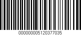 Código de barras (EAN, GTIN, SKU, ISBN): '000000005120377035'