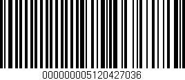 Código de barras (EAN, GTIN, SKU, ISBN): '000000005120427036'