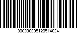Código de barras (EAN, GTIN, SKU, ISBN): '000000005120514034'