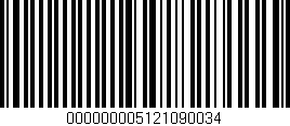 Código de barras (EAN, GTIN, SKU, ISBN): '000000005121090034'