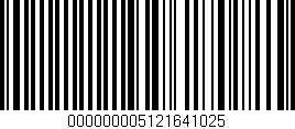 Código de barras (EAN, GTIN, SKU, ISBN): '000000005121641025'