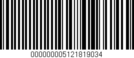 Código de barras (EAN, GTIN, SKU, ISBN): '000000005121819034'