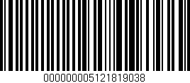 Código de barras (EAN, GTIN, SKU, ISBN): '000000005121819038'
