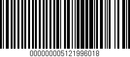 Código de barras (EAN, GTIN, SKU, ISBN): '000000005121996018'