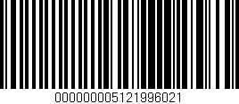 Código de barras (EAN, GTIN, SKU, ISBN): '000000005121996021'