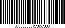 Código de barras (EAN, GTIN, SKU, ISBN): '000000005125057036'