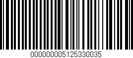 Código de barras (EAN, GTIN, SKU, ISBN): '000000005125330035'