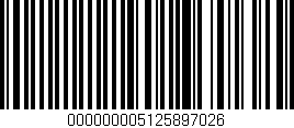 Código de barras (EAN, GTIN, SKU, ISBN): '000000005125897026'