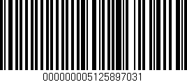 Código de barras (EAN, GTIN, SKU, ISBN): '000000005125897031'