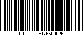 Código de barras (EAN, GTIN, SKU, ISBN): '000000005126599026'