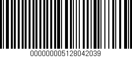 Código de barras (EAN, GTIN, SKU, ISBN): '000000005128042039'