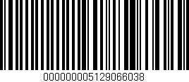 Código de barras (EAN, GTIN, SKU, ISBN): '000000005129066038'