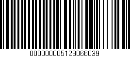 Código de barras (EAN, GTIN, SKU, ISBN): '000000005129066039'