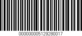 Código de barras (EAN, GTIN, SKU, ISBN): '000000005129280017'