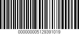 Código de barras (EAN, GTIN, SKU, ISBN): '000000005129391019'